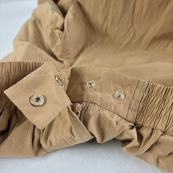 Pilcor Anthropologie Beige Tan Cinch Leg Baggy Parachute Pants Joggers Sz M - Picture 7 of 7